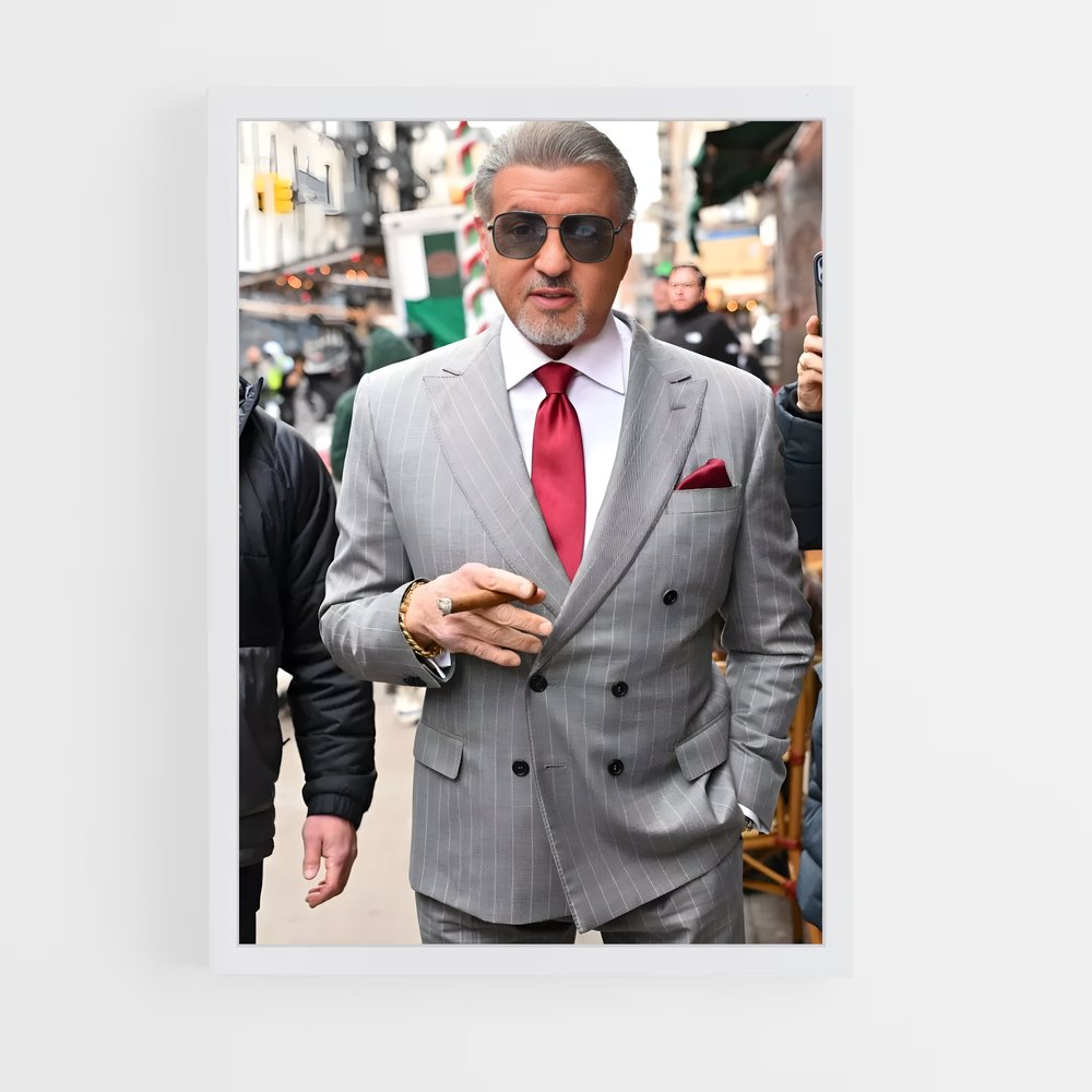 ap-sylvester stallone-5 cadre Blanc