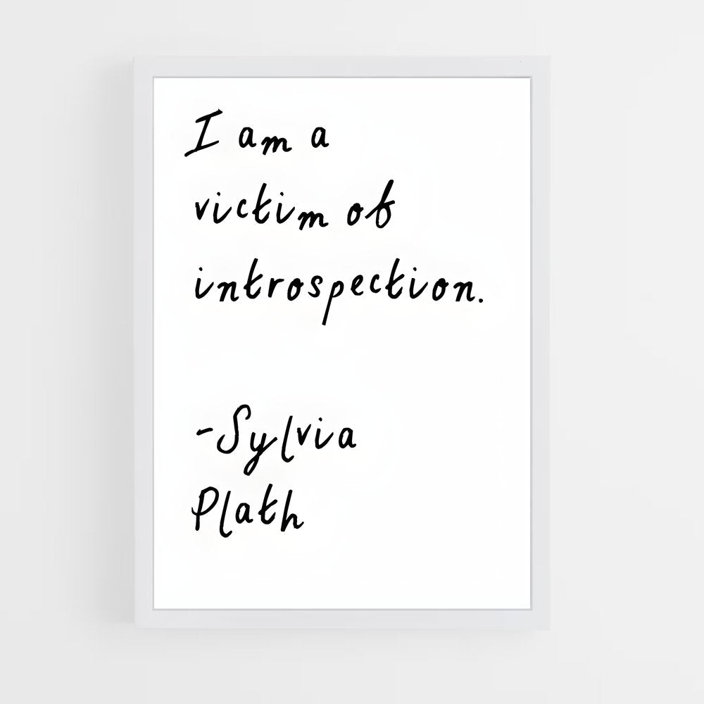 ap-sylvia plath-1 cadre Blanc