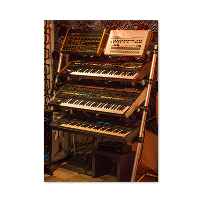 Poster Clavier Noir et Blanc