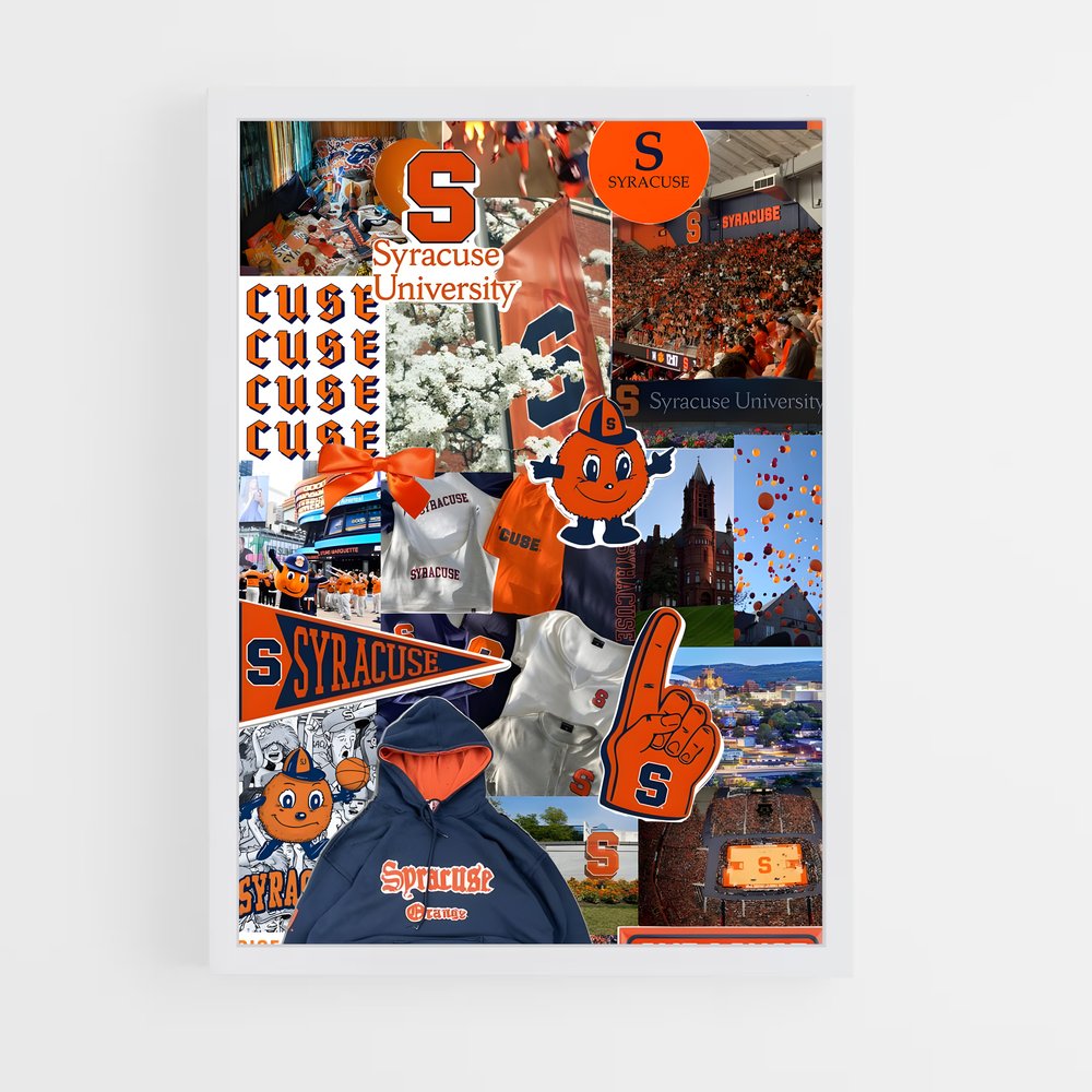 ap-syracuse orange-2 cadre Blanc
