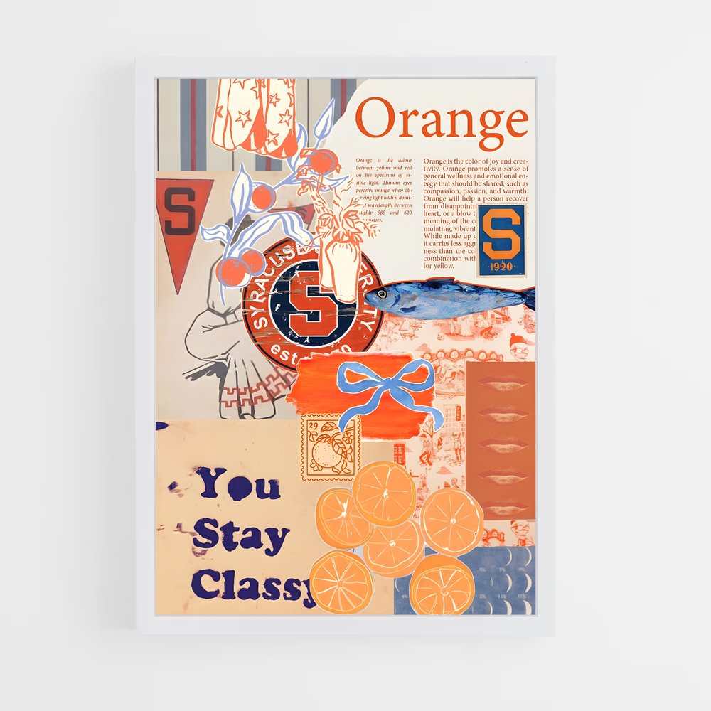ap-syracuse orange-3 cadre Blanc