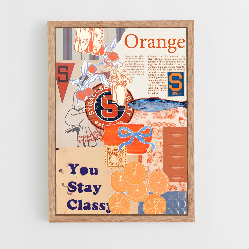 ap-syracuse orange-3 cadre Bois clair