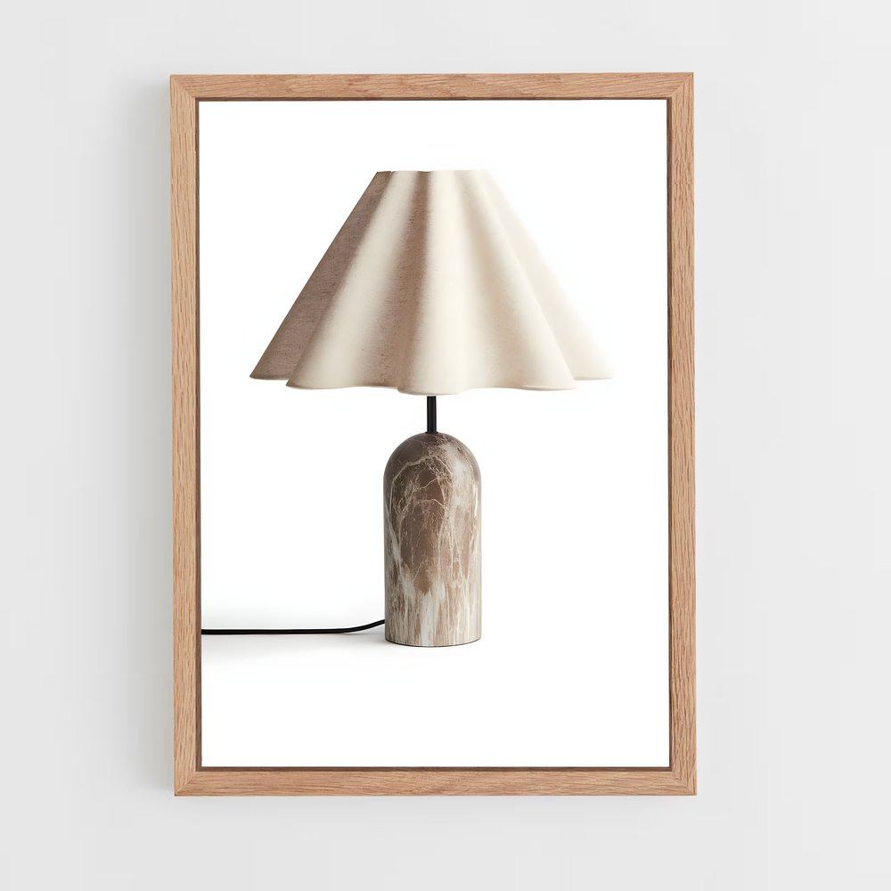 ap-table lamp-1 cadre Bois clair
