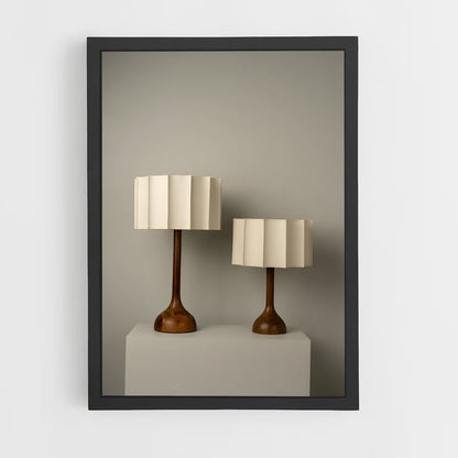 ap-table lamp-3 cadre Noir