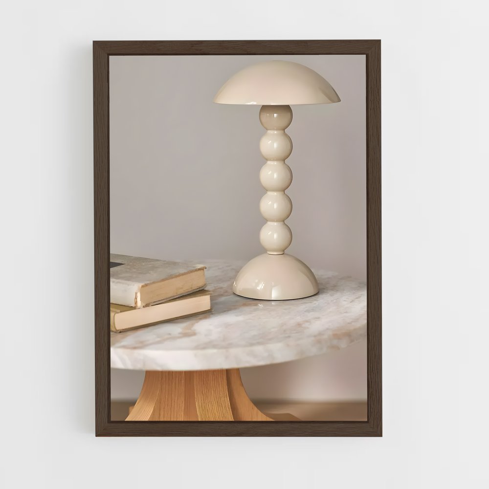 ap-table lamp-4 cadre Bois foncé