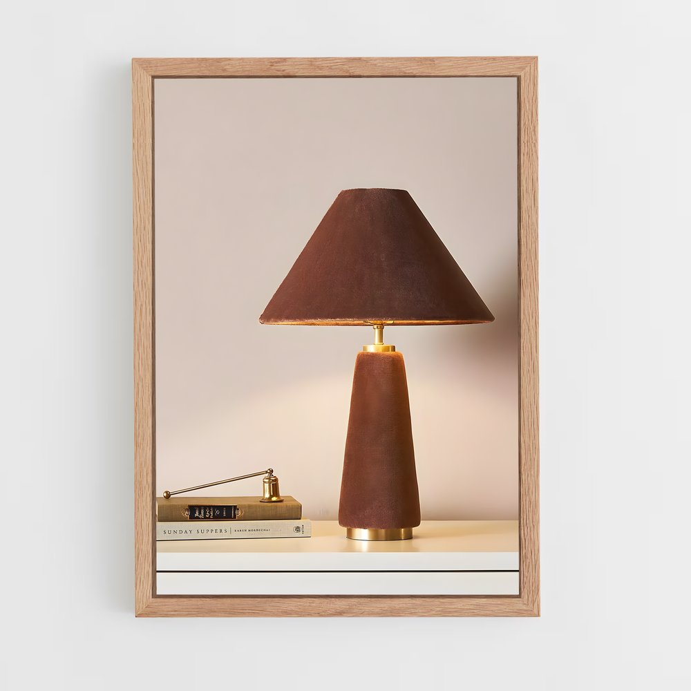 ap-table lamp-5 cadre Bois clair