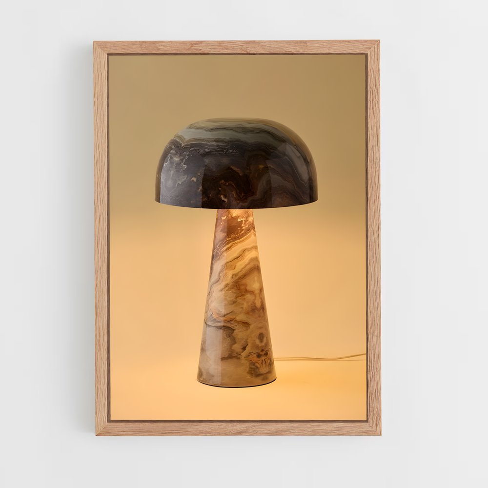 ap-table lamp-6 cadre Bois clair