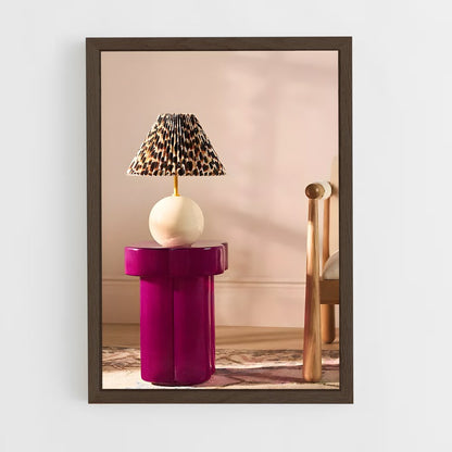 ap-table lamp-7 cadre Bois foncé