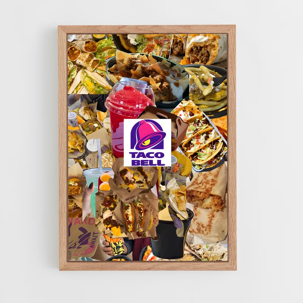 ap-taco bell-3 cadre Bois clair