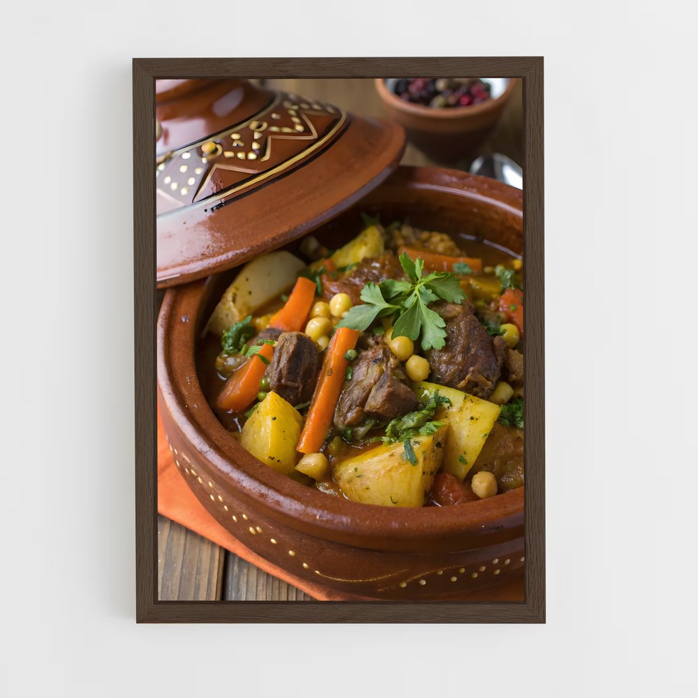 ap-tagine-2 cadre Bois foncé