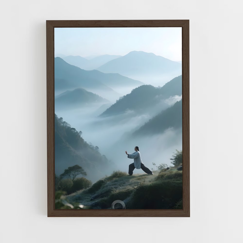ap-tai chi-3 cadre Bois foncé