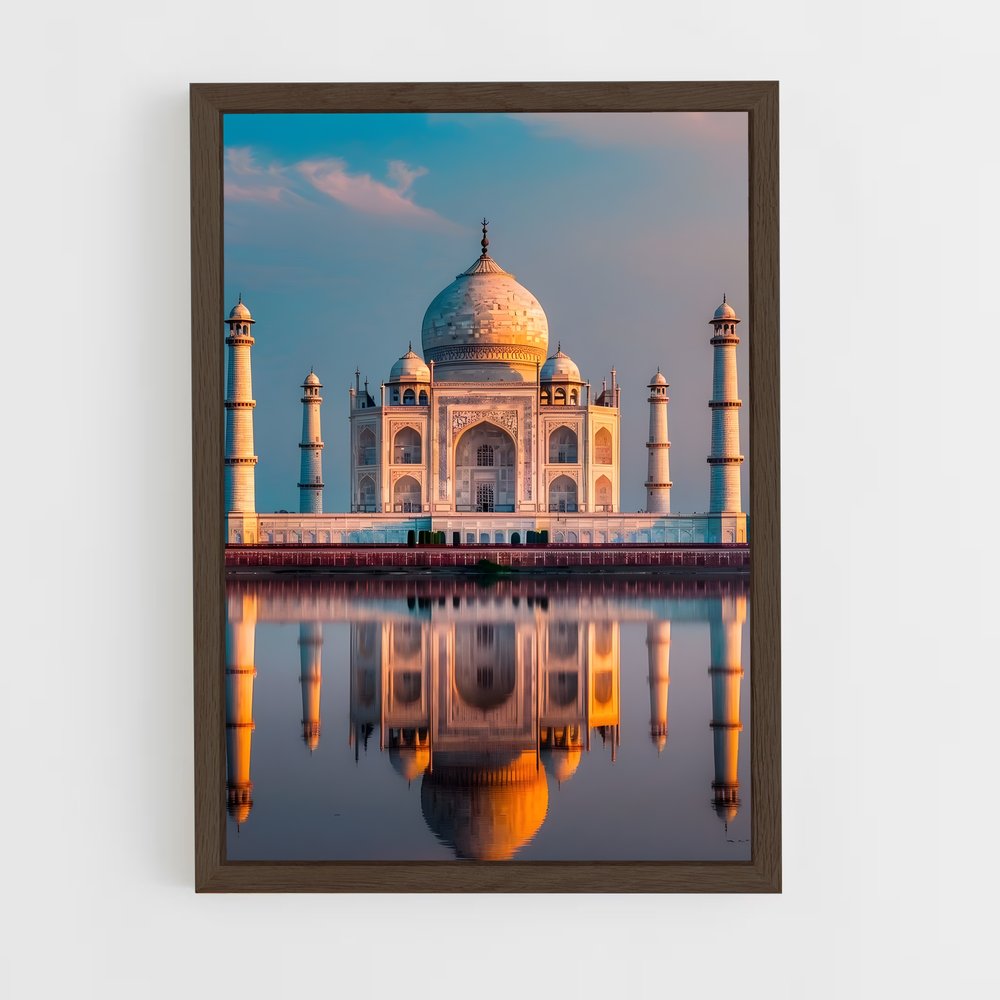 ap-taj mahal-2 cadre Bois foncé
