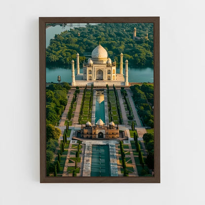 ap-taj mahal-3 cadre Bois foncé