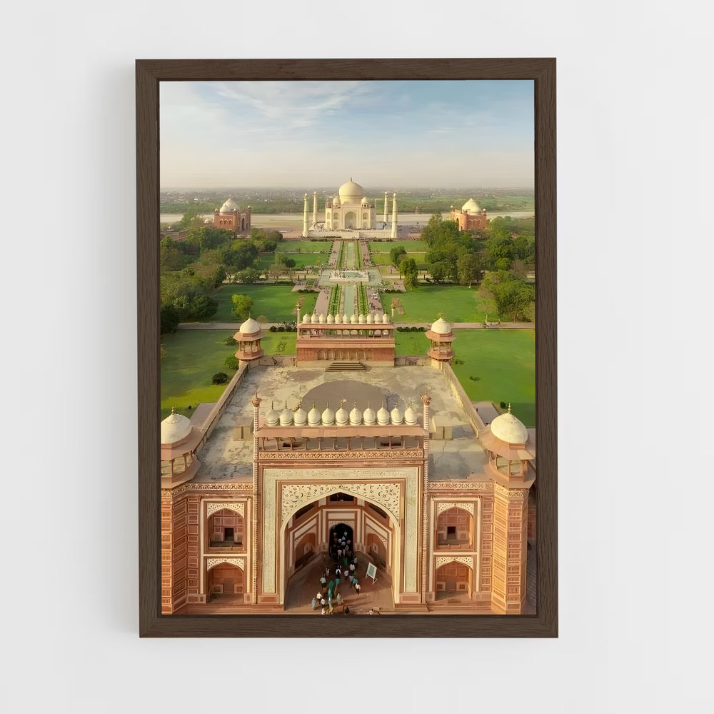 ap-taj mahal-4 cadre Bois foncé