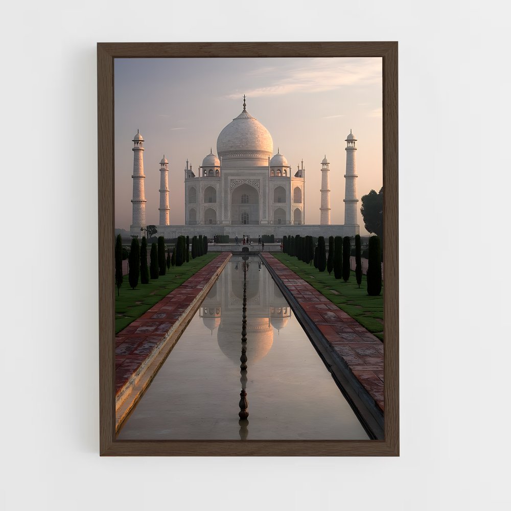 ap-taj mahal-6 cadre Bois foncé