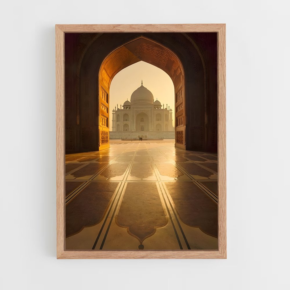 ap-taj mahal-7 cadre Bois clair