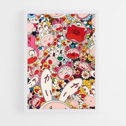 ap-takashi murakami-1 cadre Blanc