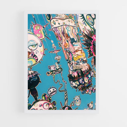 ap-takashi murakami-4 cadre Blanc