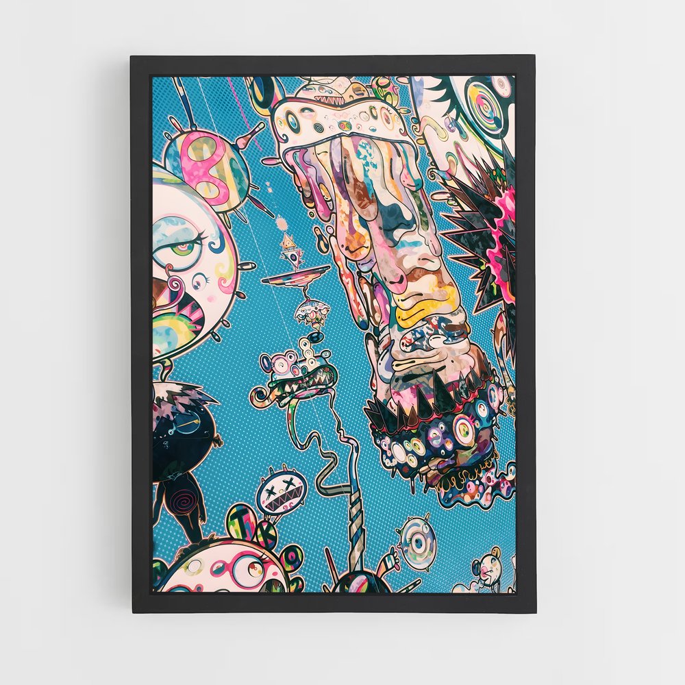 ap-takashi murakami-4 cadre Noir