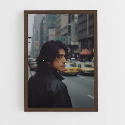ap-takeshi kaneshiro-2 cadre Bois foncé