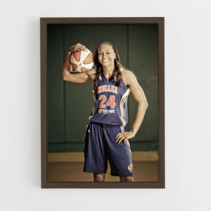 ap-tamika catchings-1 cadre Bois foncé