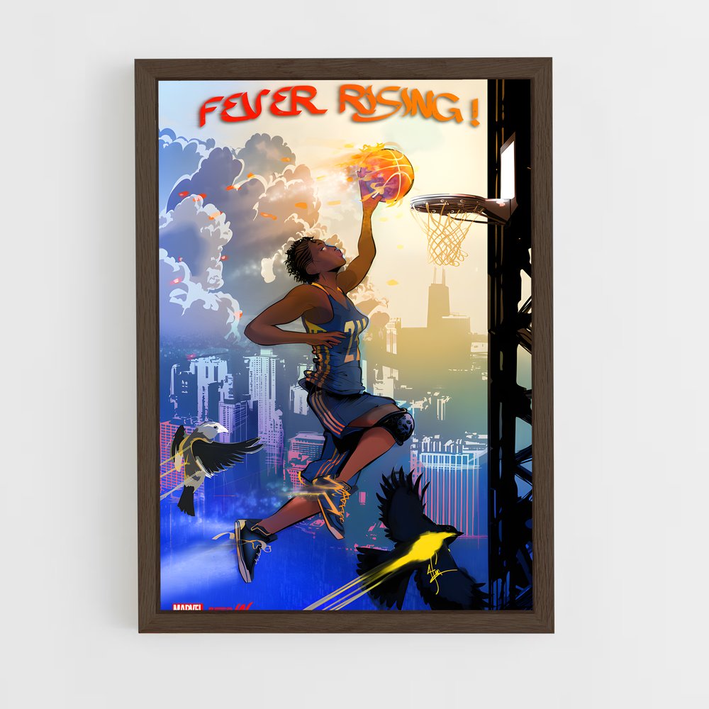 ap-tamika catchings-4 cadre Bois foncé