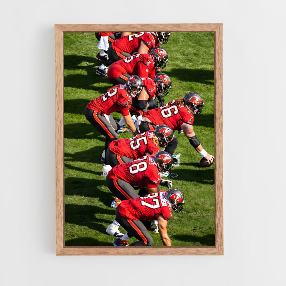 ap-tampa bay buccaneers-5 cadre Bois clair