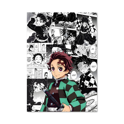 Poster Tanjiro en Action