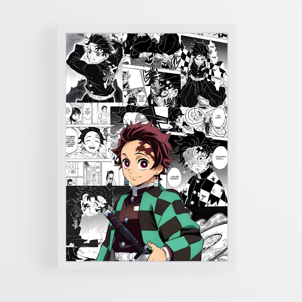ap-tanjiro kamado-14 cadre Blanc