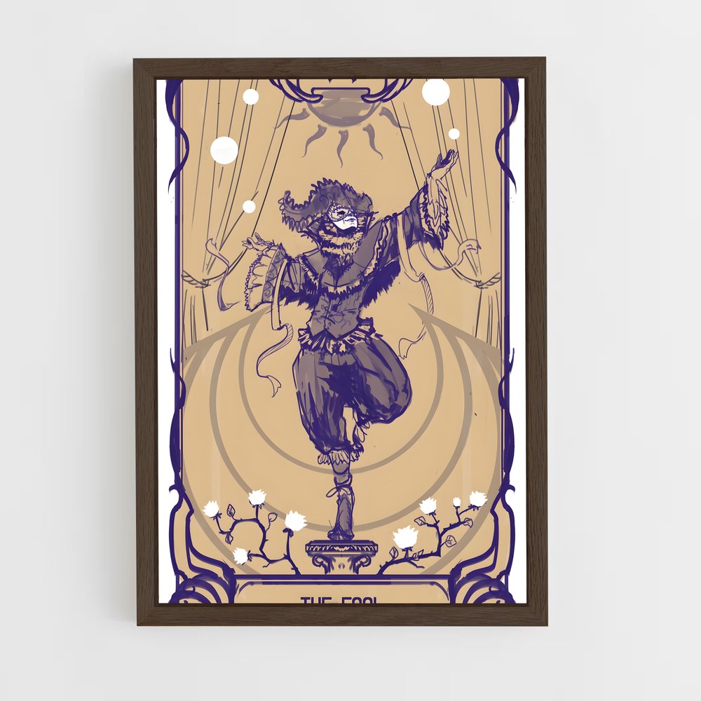 ap-tarot cards-1 cadre Bois foncé