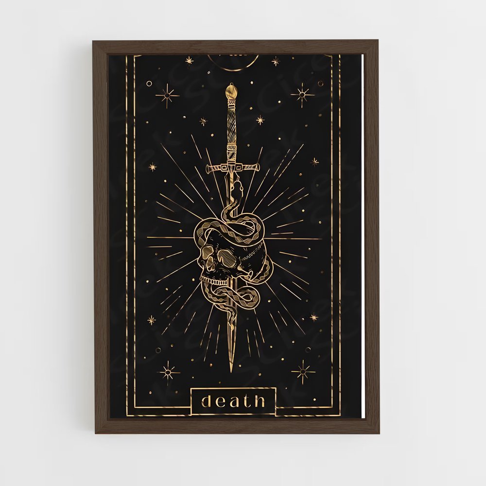 ap-tarot cards-10 cadre Bois foncé
