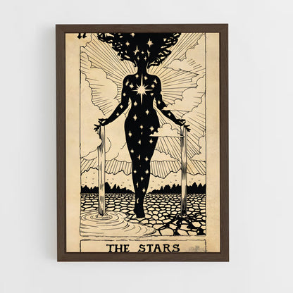 ap-tarot cards-3 cadre Bois foncé