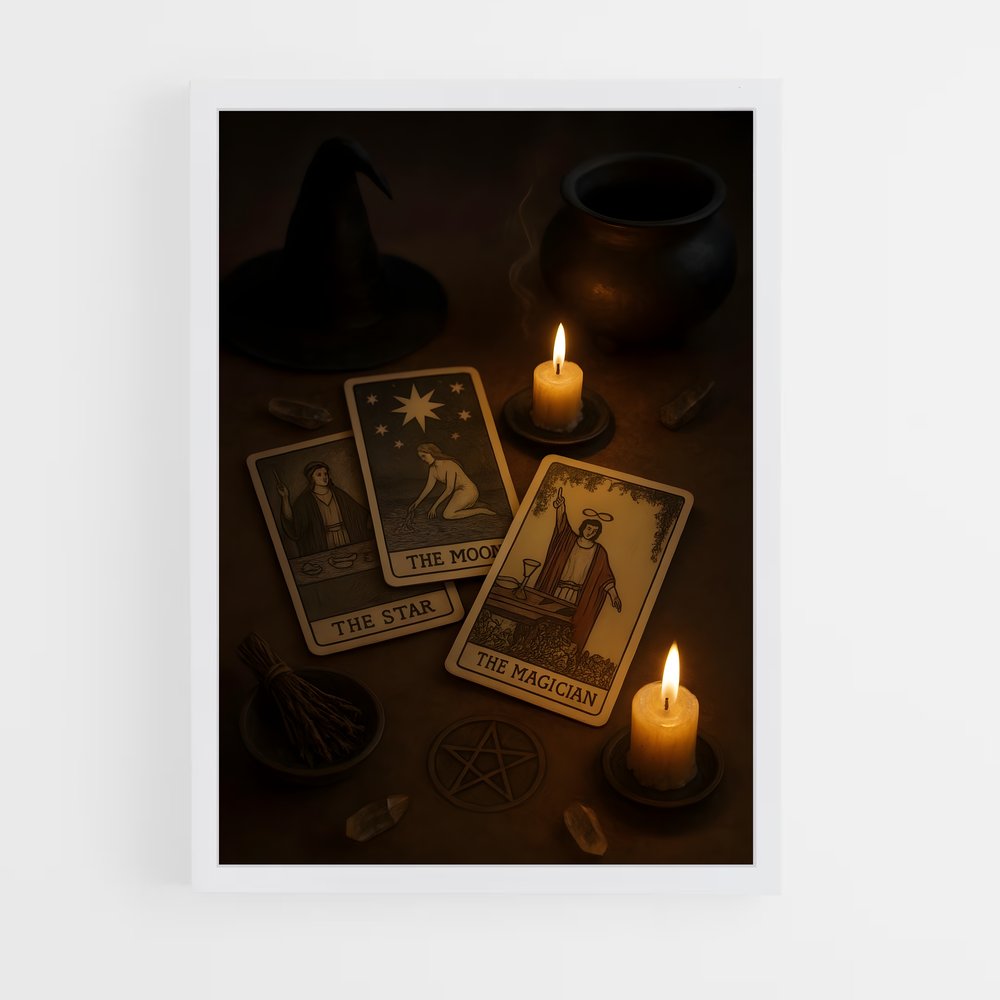 ap-tarot cards-4 cadre Blanc