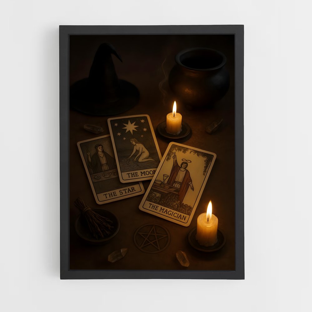 ap-tarot cards-4 cadre Noir