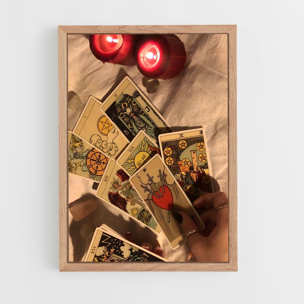 ap-tarot cards-7 cadre Bois clair