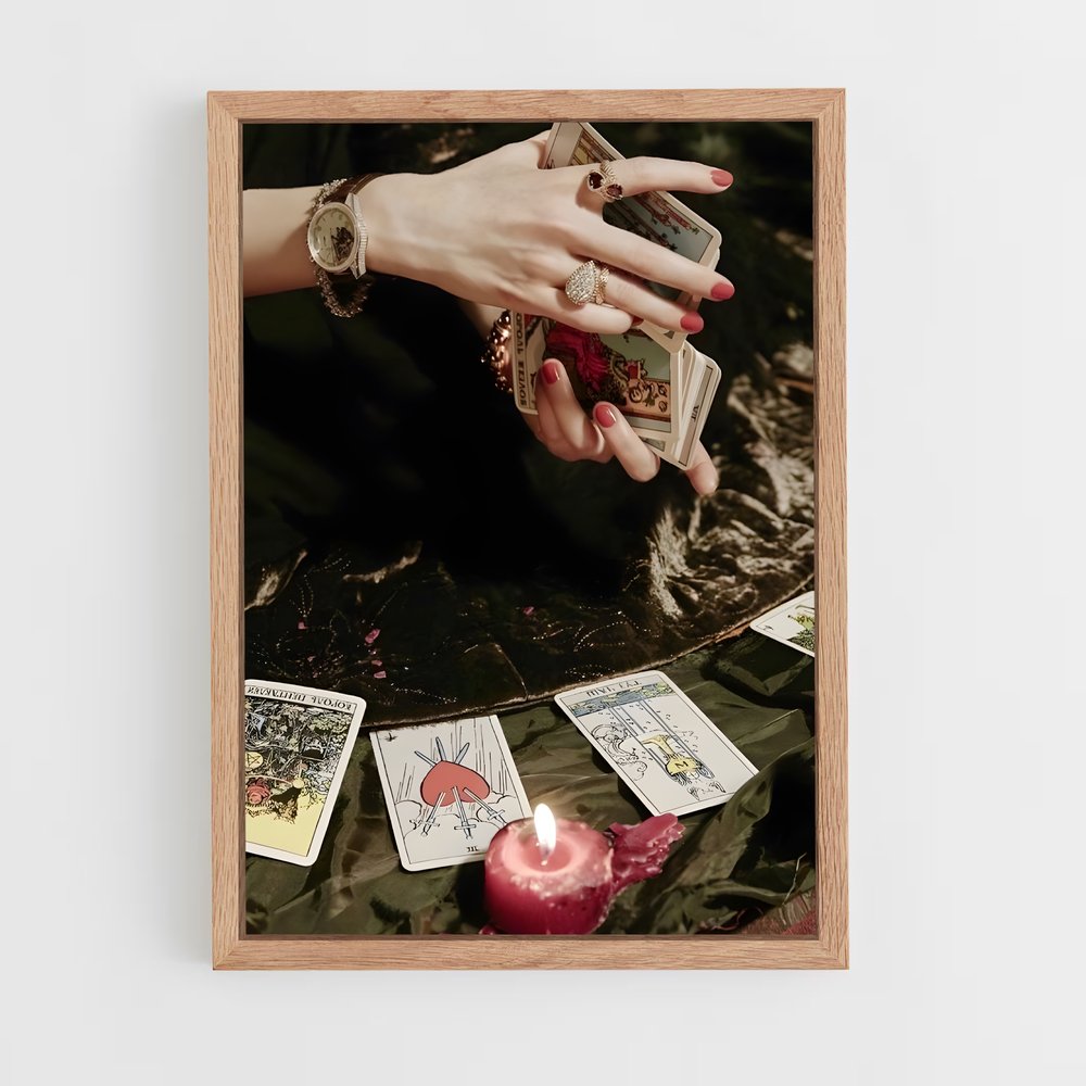 ap-tarot cards-9 cadre Bois clair