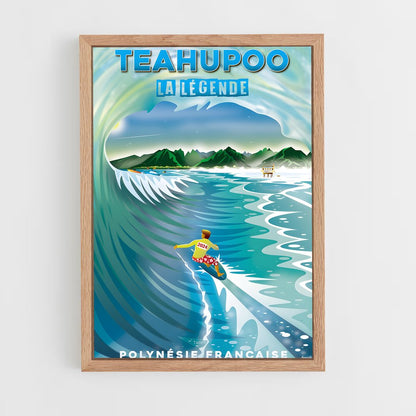 ap-teahupoo tahiti-2 cadre Bois clair