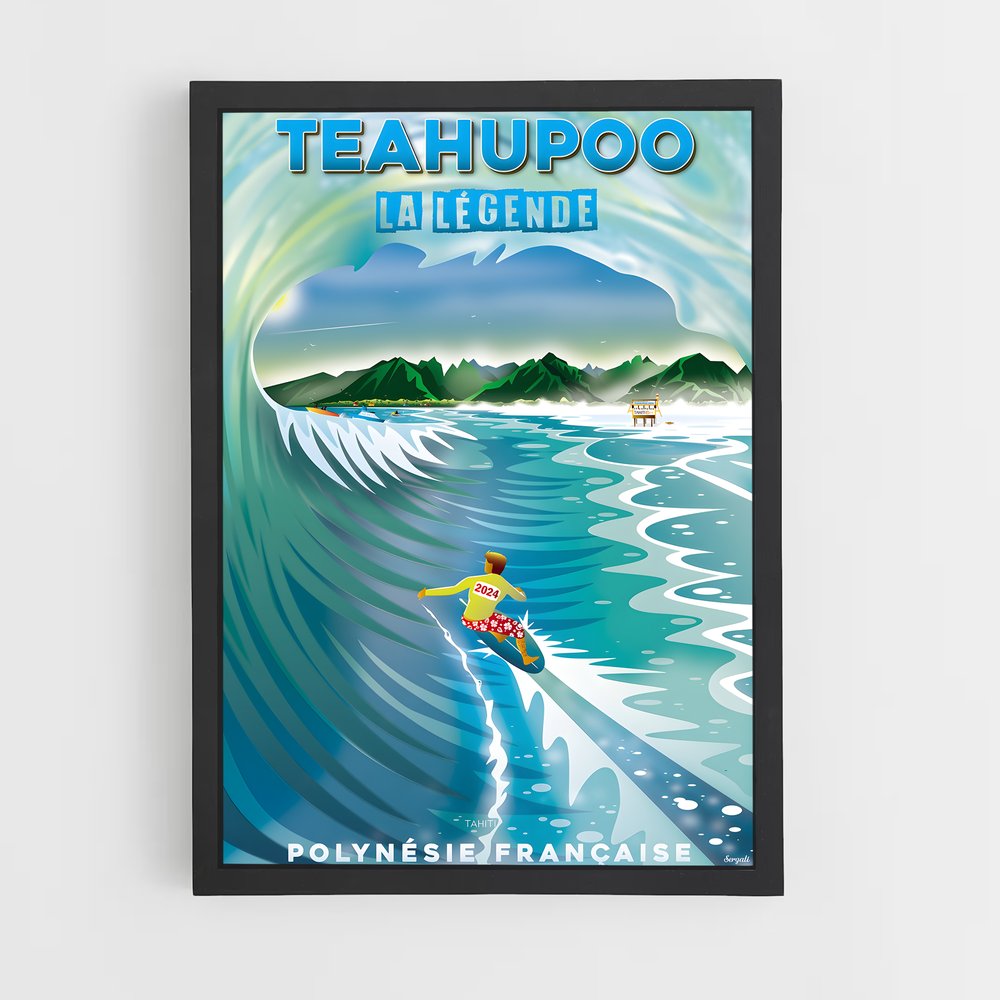 ap-teahupoo tahiti-2 cadre Noir