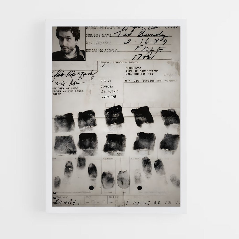 ap-ted bundy-4 cadre Blanc