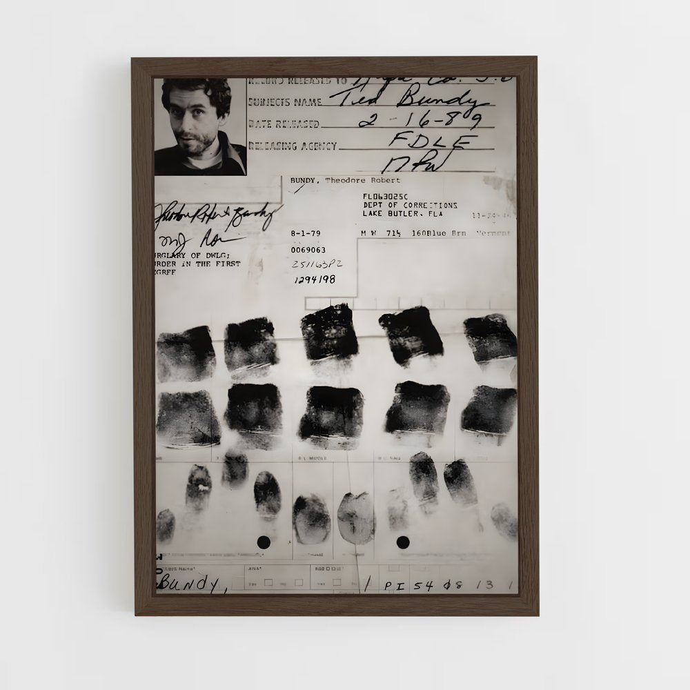 ap-ted bundy-4 cadre Bois foncé