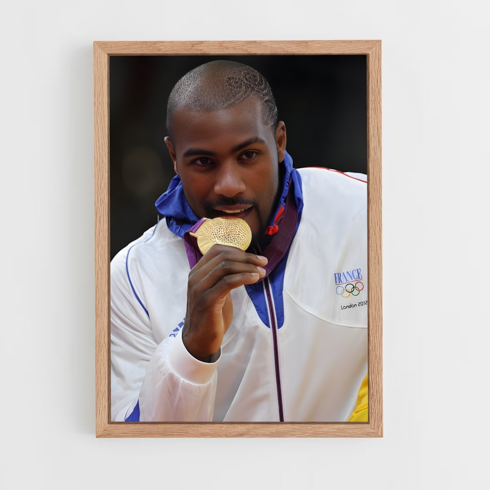 ap-teddy riner-1 cadre Bois clair
