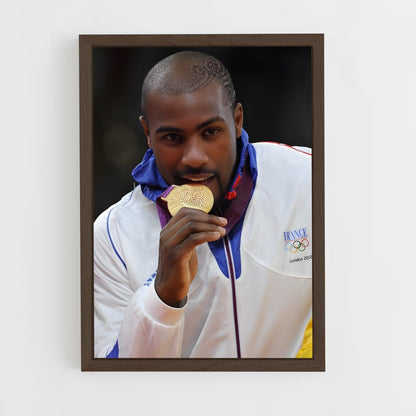 ap-teddy riner-1 cadre Bois foncé