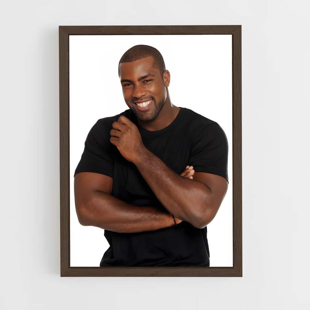 ap-teddy riner-4 cadre Bois foncé