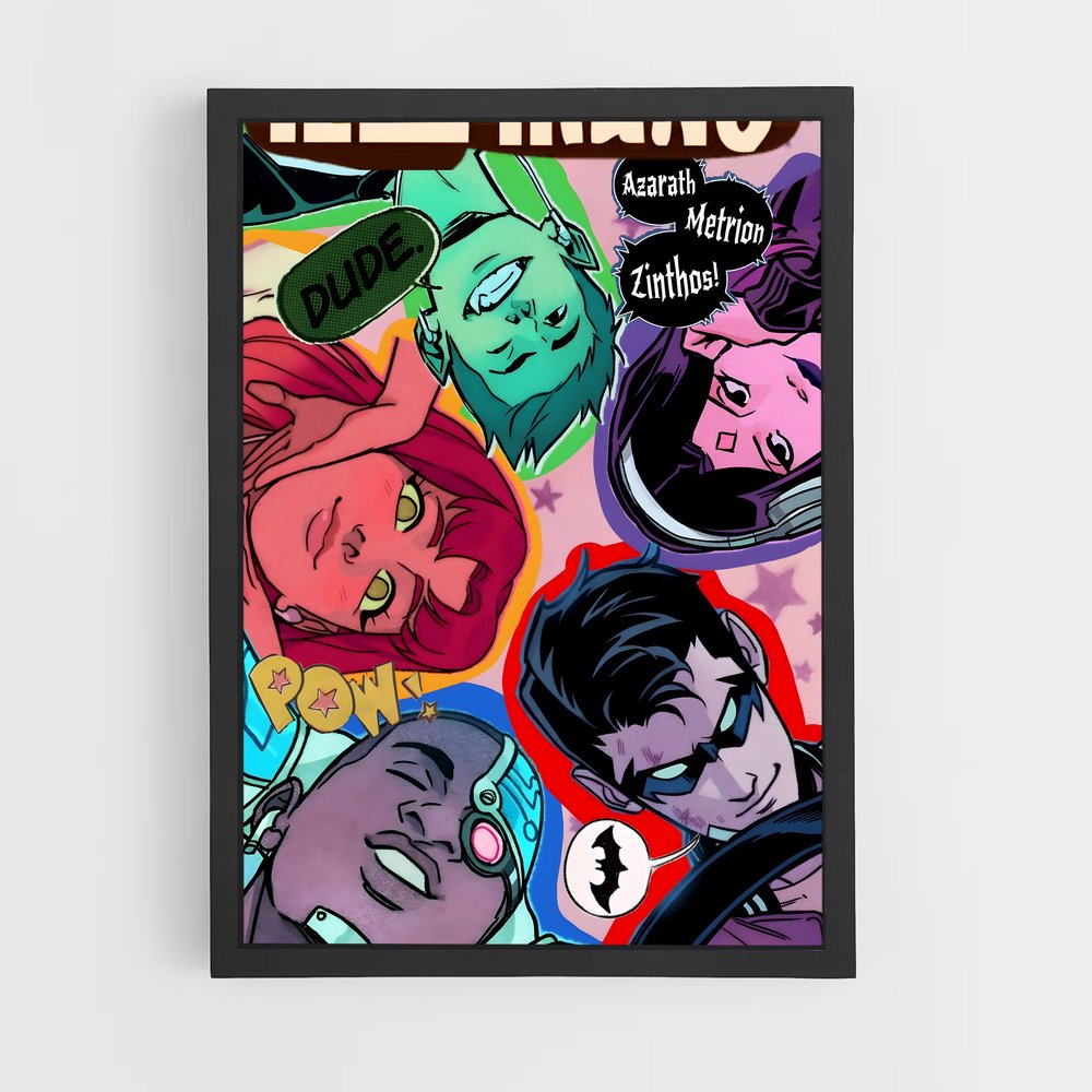 ap-teen titans-1 cadre Noir