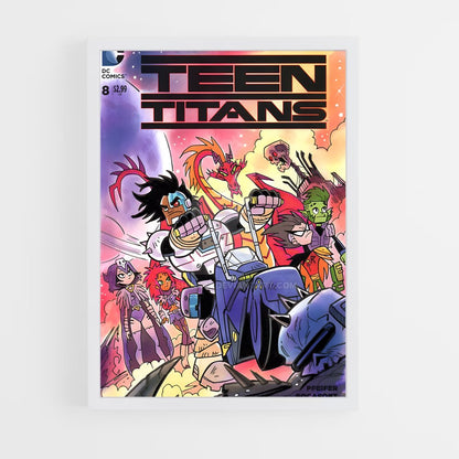 ap-teen titans-6 cadre Blanc