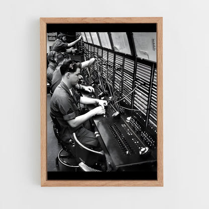 ap-telegraph operator-1 cadre Bois clair