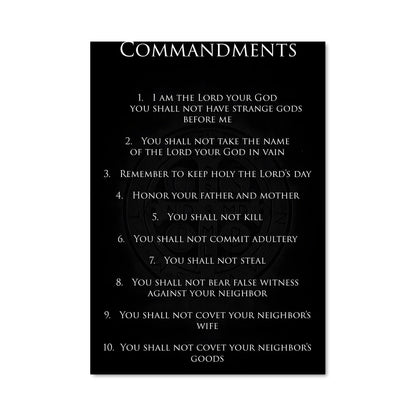 Poster Les Dix Commandements