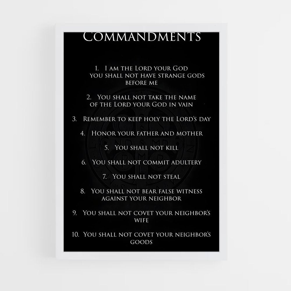 ap-ten commandments-1 cadre Blanc