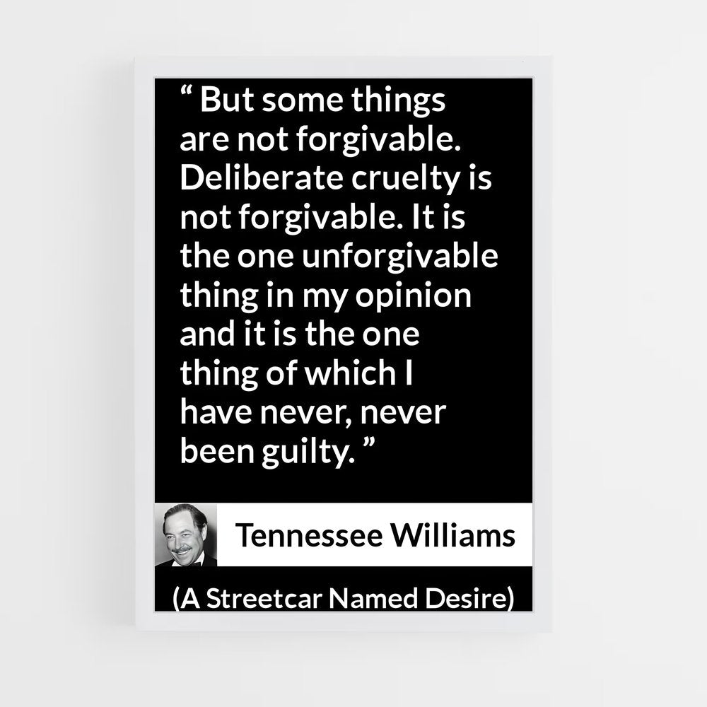 ap-tennessee williams-1 cadre Blanc