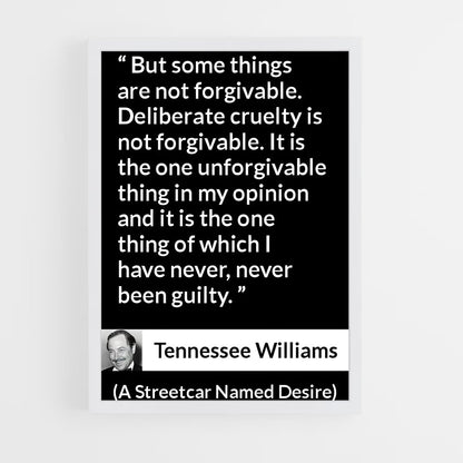 ap-tennessee williams-1 cadre Blanc